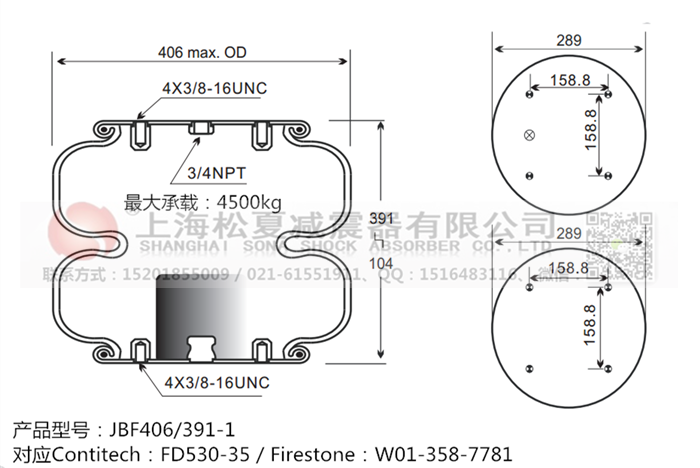 JBF406/391-2橡膠<a href='http://www.diioptq.cn/' target='_blank'><u>空氣彈簧</u></a>